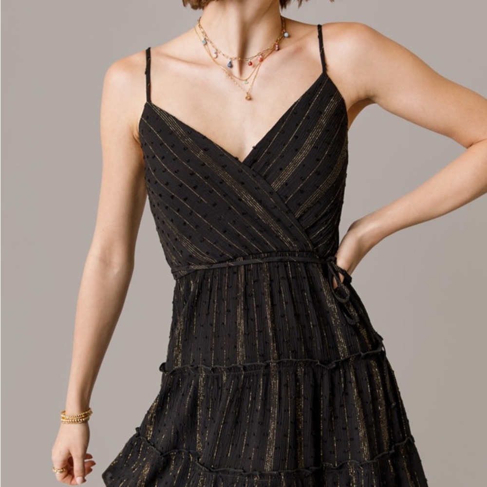 Urban Outfitters Black Midi Sundress Spaghetti Strap